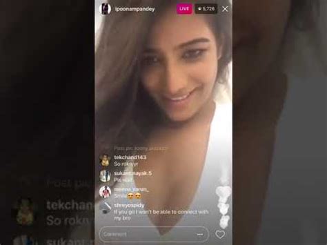 poonampandey nude live|PoonamPandey